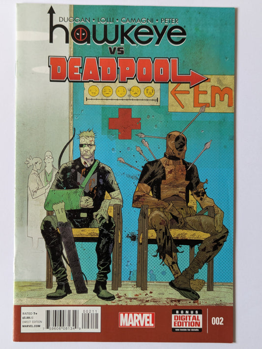 Hawkeye vs Deadpool #2 Marvel Comic Book