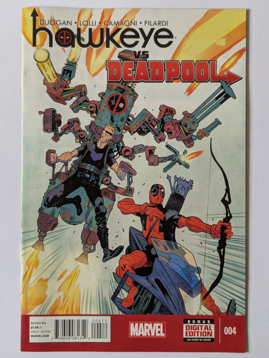 Hawkeye vs Deadpool #4 Marvel Comic Book