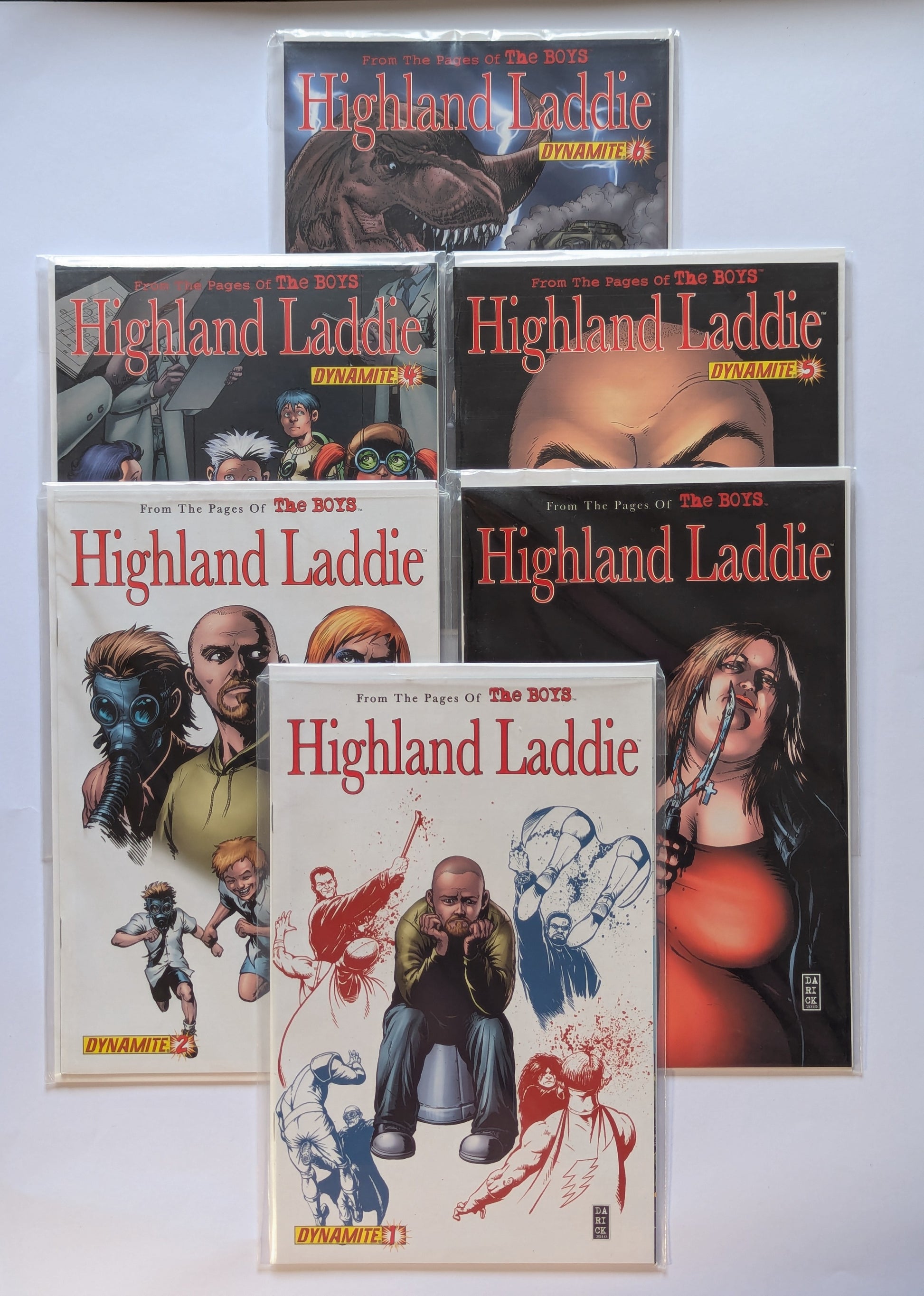 The Boys: Highland Laddie Dynamite Limited Series Comic Book Set
