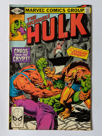 Incredible Hulk #257 Marvel Comic Book