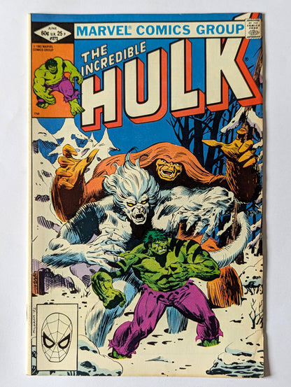 Incredible Hulk #272 Marvel Comic Book