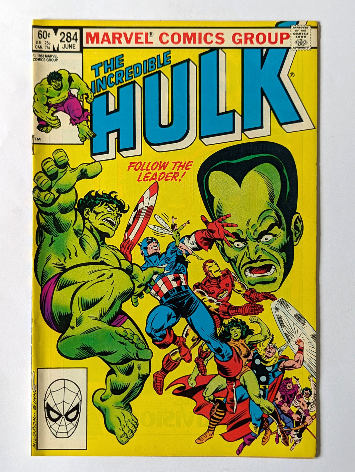 Incredible Hulk #284 Marvel Comic Book