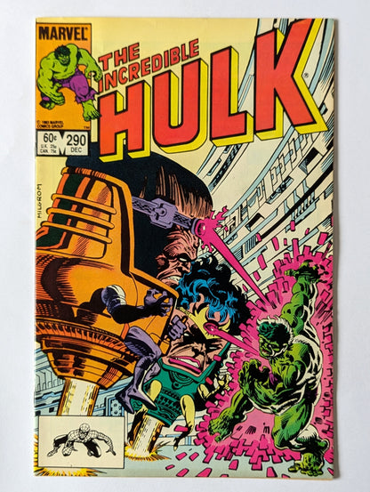 Incredible Hulk #290 Marvel Comic Book