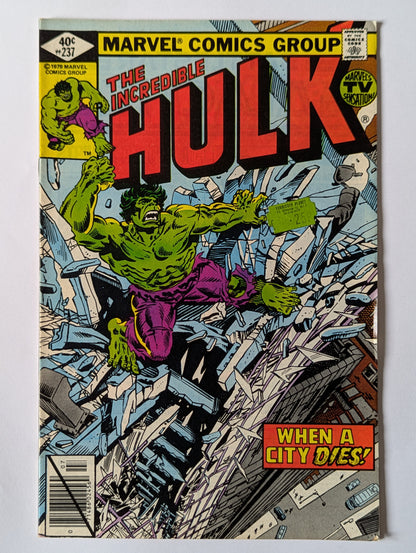 Incredible Hulk #237 Marvel Comic Book