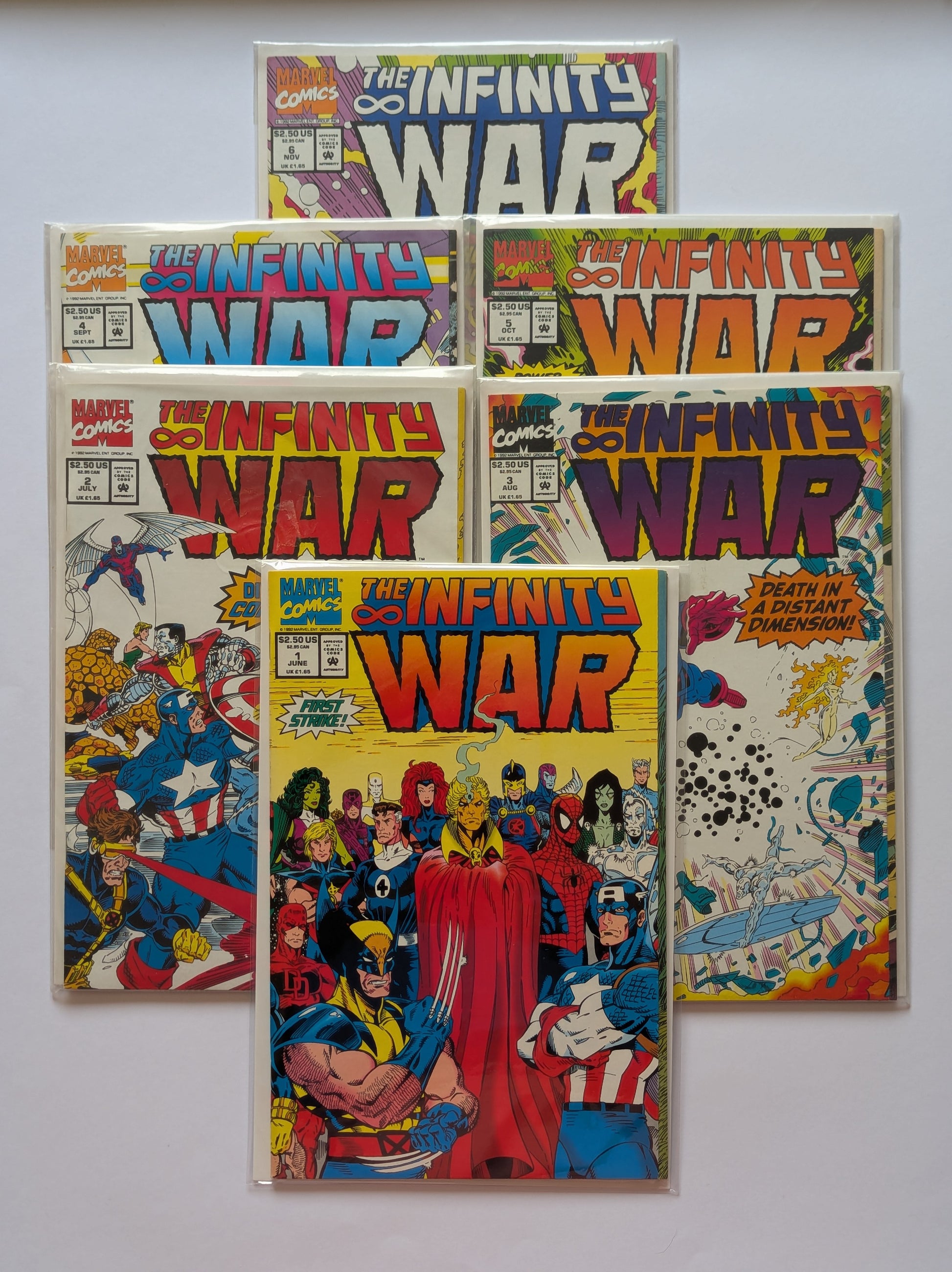 Infinity War #1-6 Marvel Comic Book Set