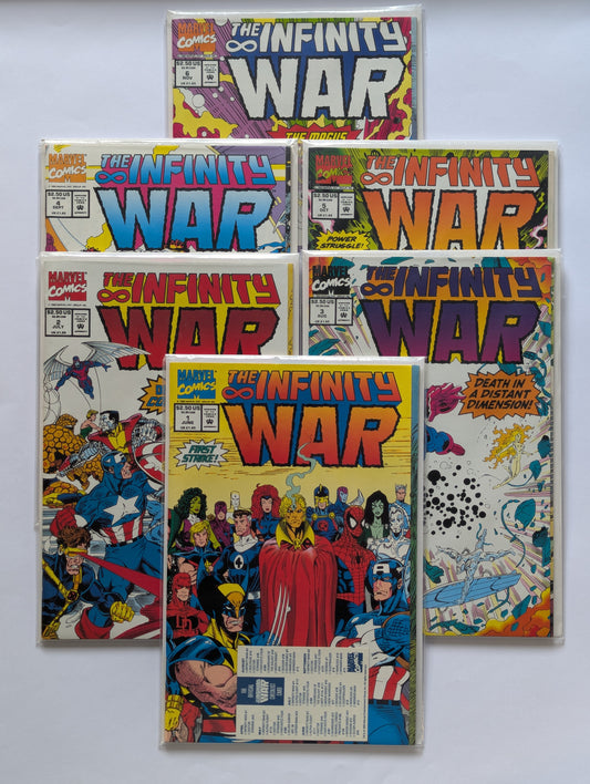 Infinity War #1-6 Limited Series Marvel Comic Books