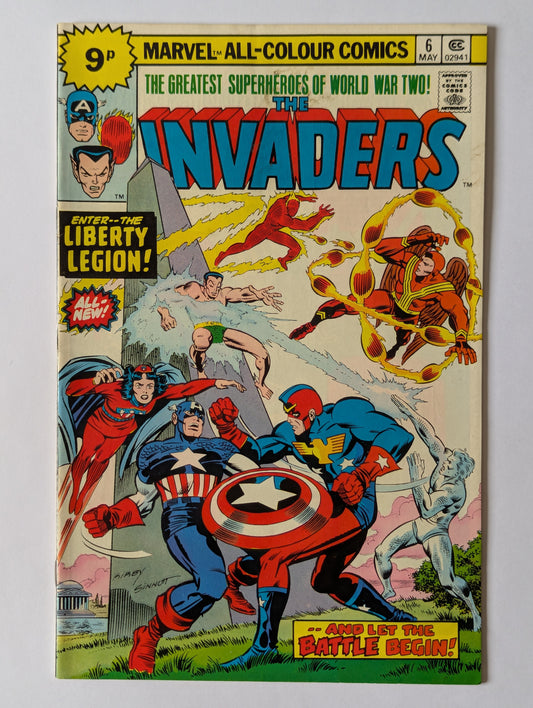 Invaders #6 Marvel Comic Book