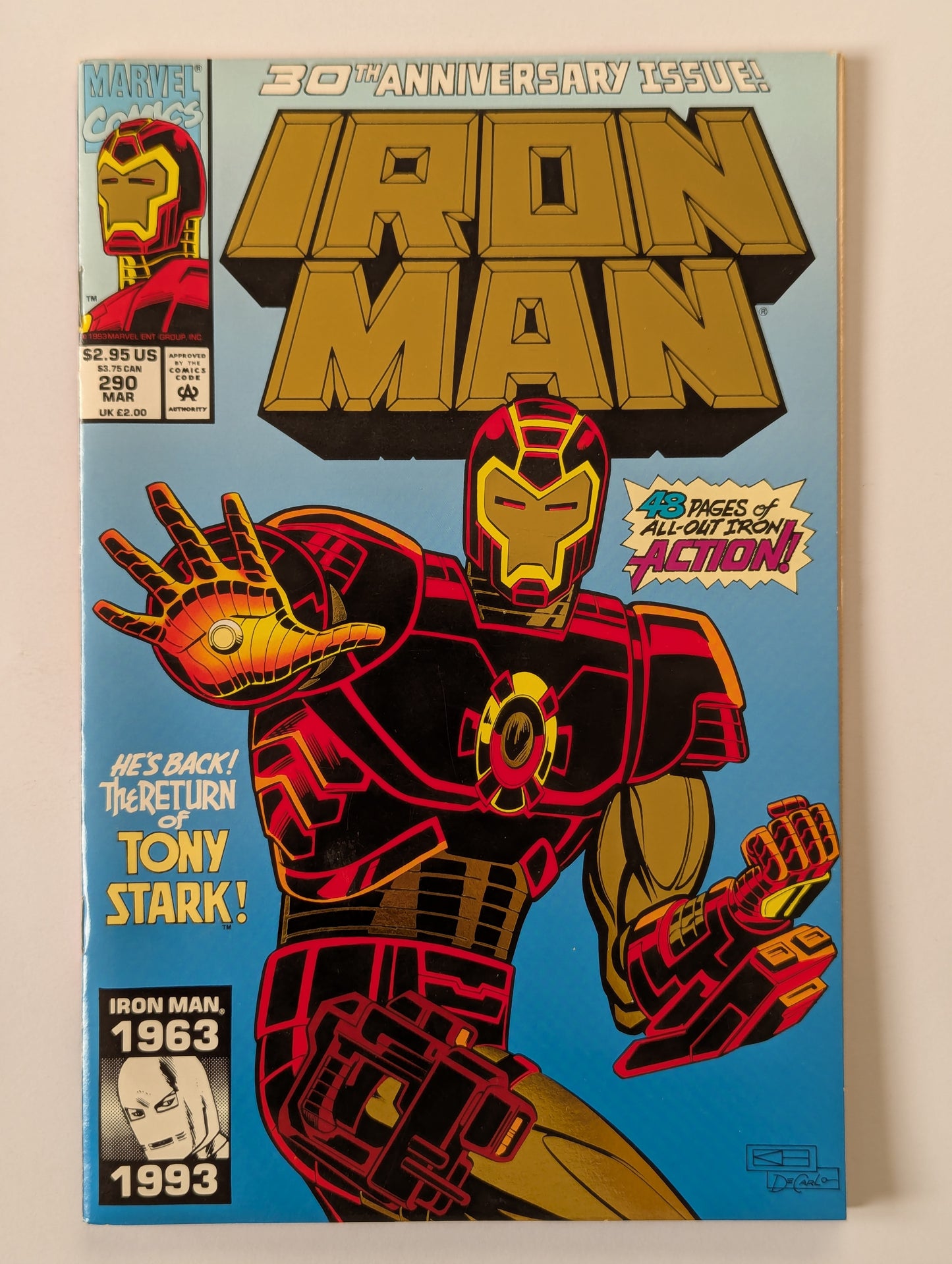 Iron Man #290 Marvel Comic Book