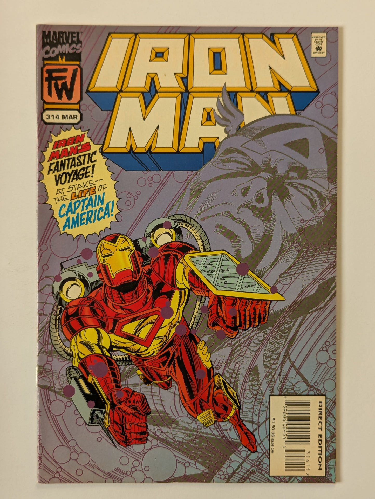 Iron Man #314 Marvel Comic Book