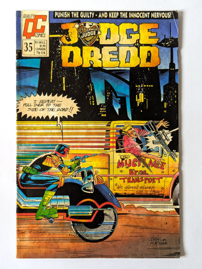 Judge Dredd #35 Fleetway Comic Book