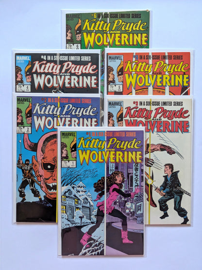 Kitty Pryde and Wolverine #1-6 Limited Series Marvel Comic Book Set