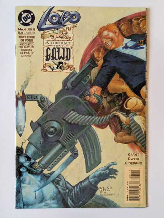 Lobo A Contract on Gawd #4 DC Comic Book