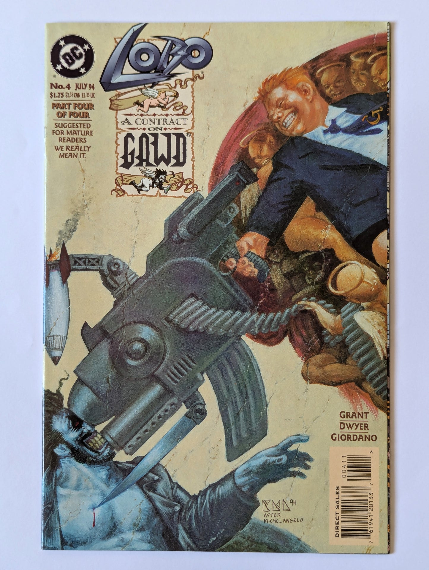 Lobo A Contract on Gawd #4 DC Comic Book