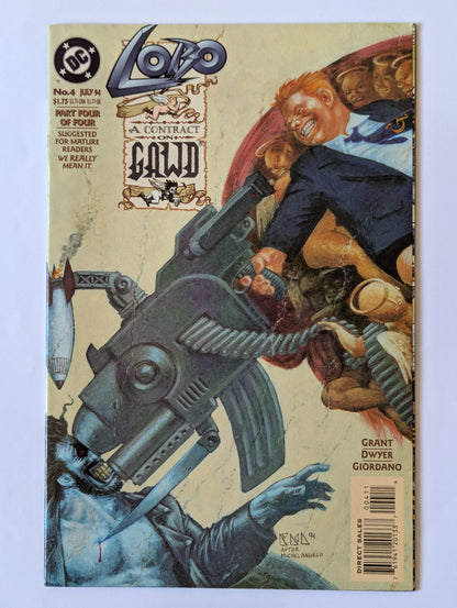 Lobo A Contract on Gawd #4 DC Comic Book