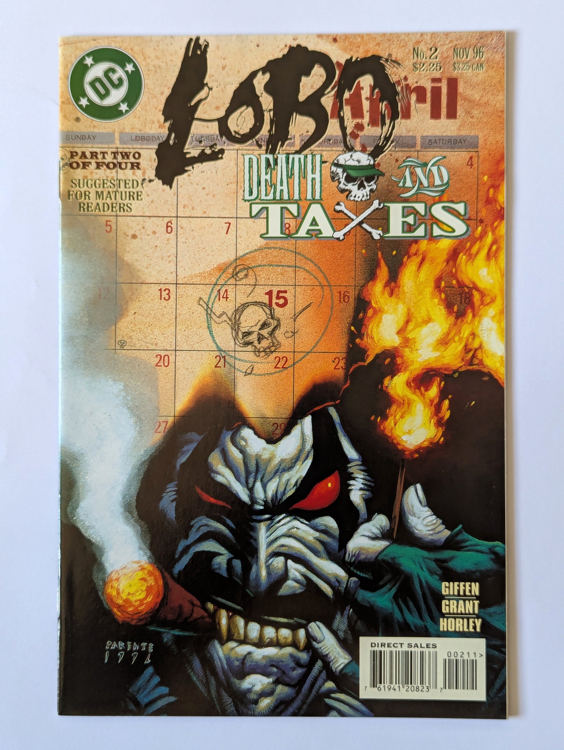 Lobo Death and Taxes #2 DC Comic Book