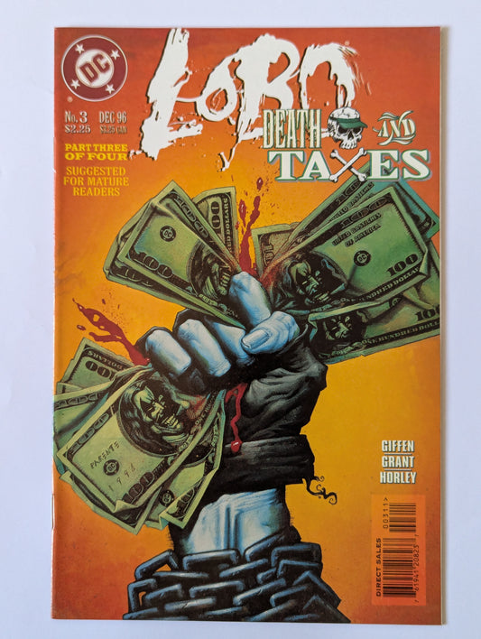 Lobo Death and Taxes #3 DC Comic Book