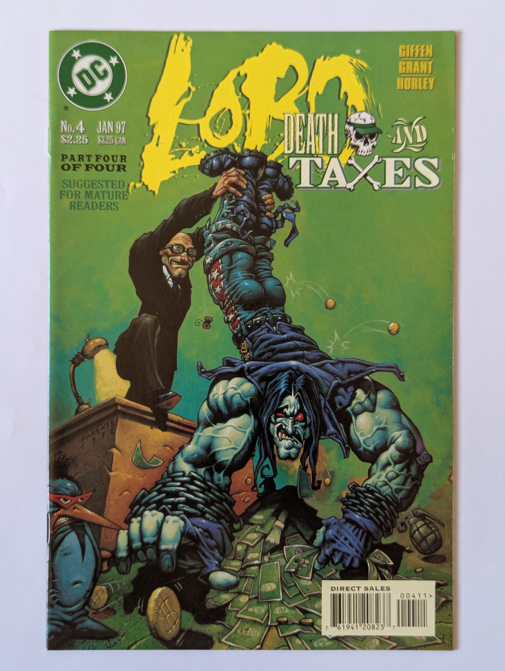 Lobo Death and Taxes #4 DC Comic Book