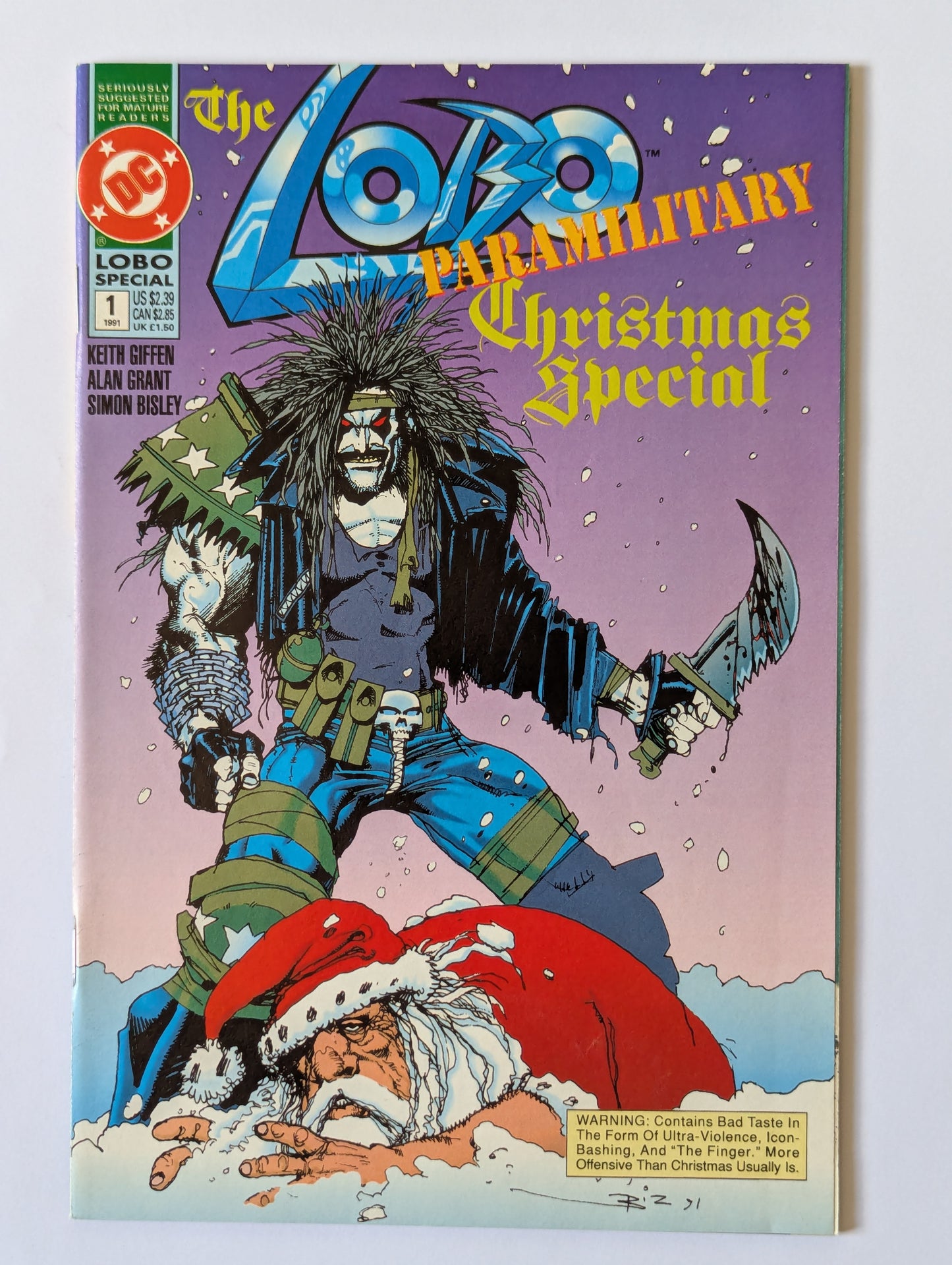 Lobo Paramilitary Christmas Special #1 DC Comic Book