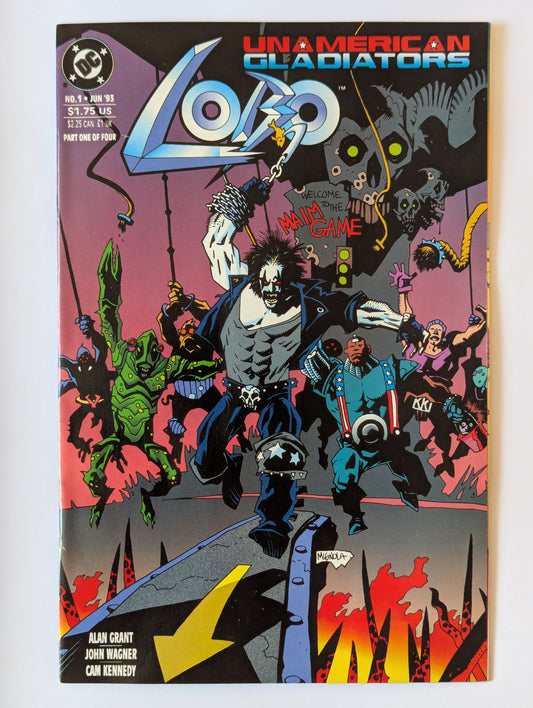 Lobo Unamerican Gladiators #1 DC Comic Book