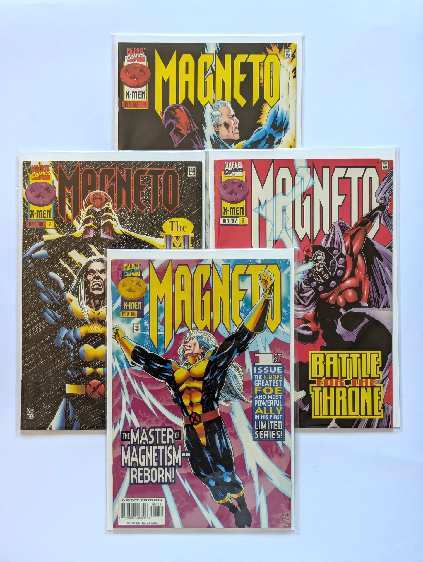 Magneto #1-4 Limited Series Marvel Comic Book Set