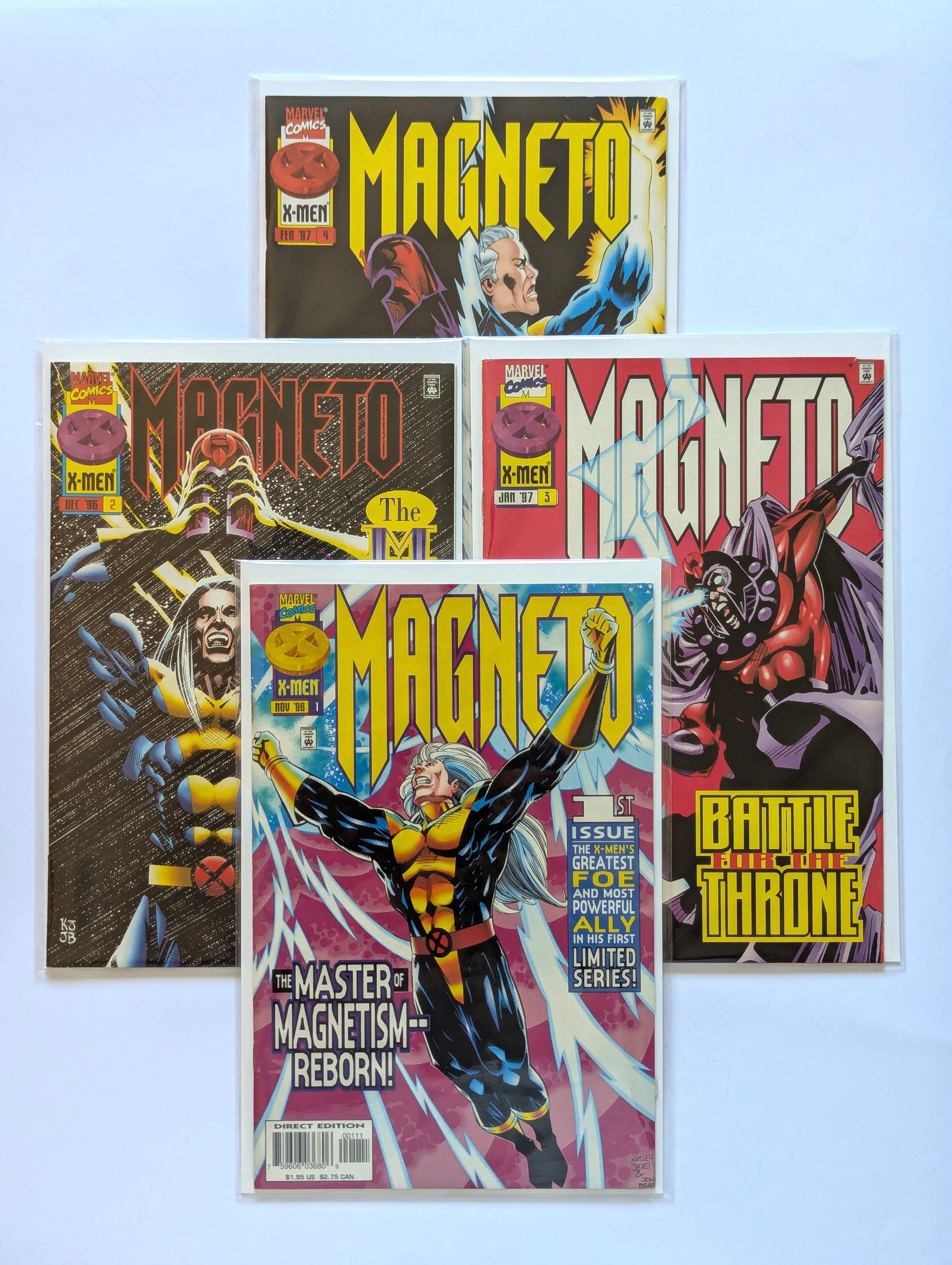 Magneto #1-4 Limited Series Marvel Comic Book Set