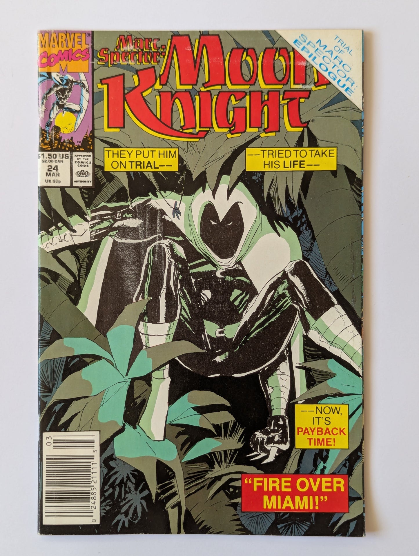 Marc Spector Moon Knight #24 Marvel Comic Book