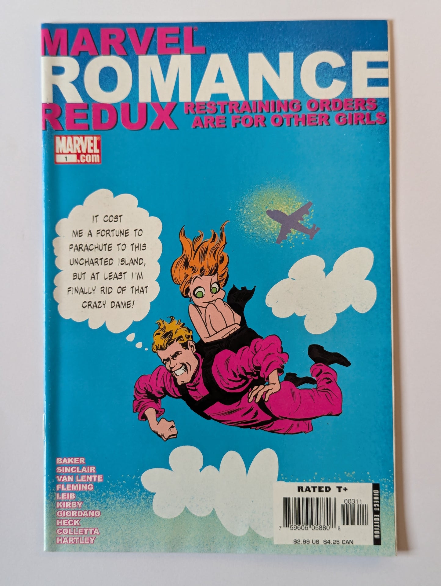 Marvel Romance Redux Restraining Orders are for Other Girls #1 Marvel Comic Book