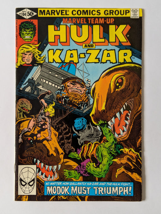 Marvel Team-Up #104 Marvel Comic Book