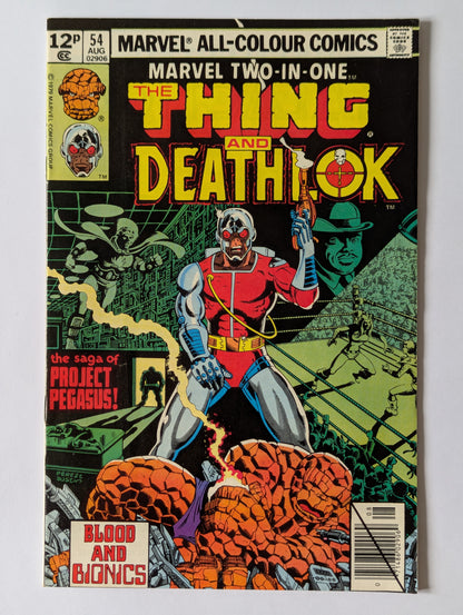 Marvel Two In One #54 Marvel Comic Book