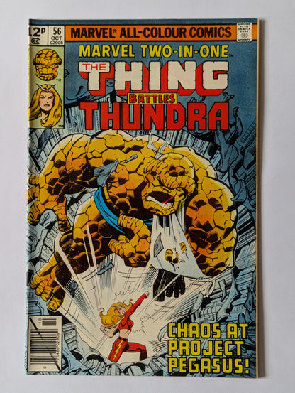 Marvel Two In One #56 Marvel Comic Book