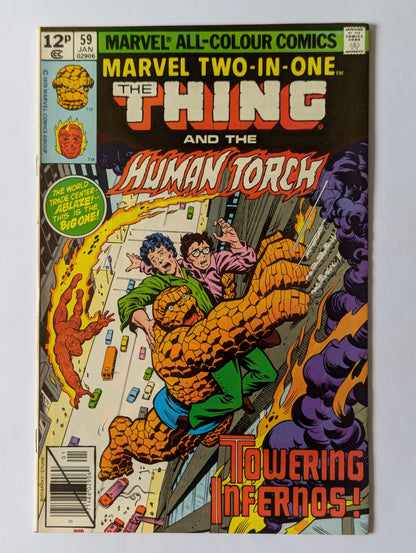 Marvel Two In One #59 Marvel Comic Book