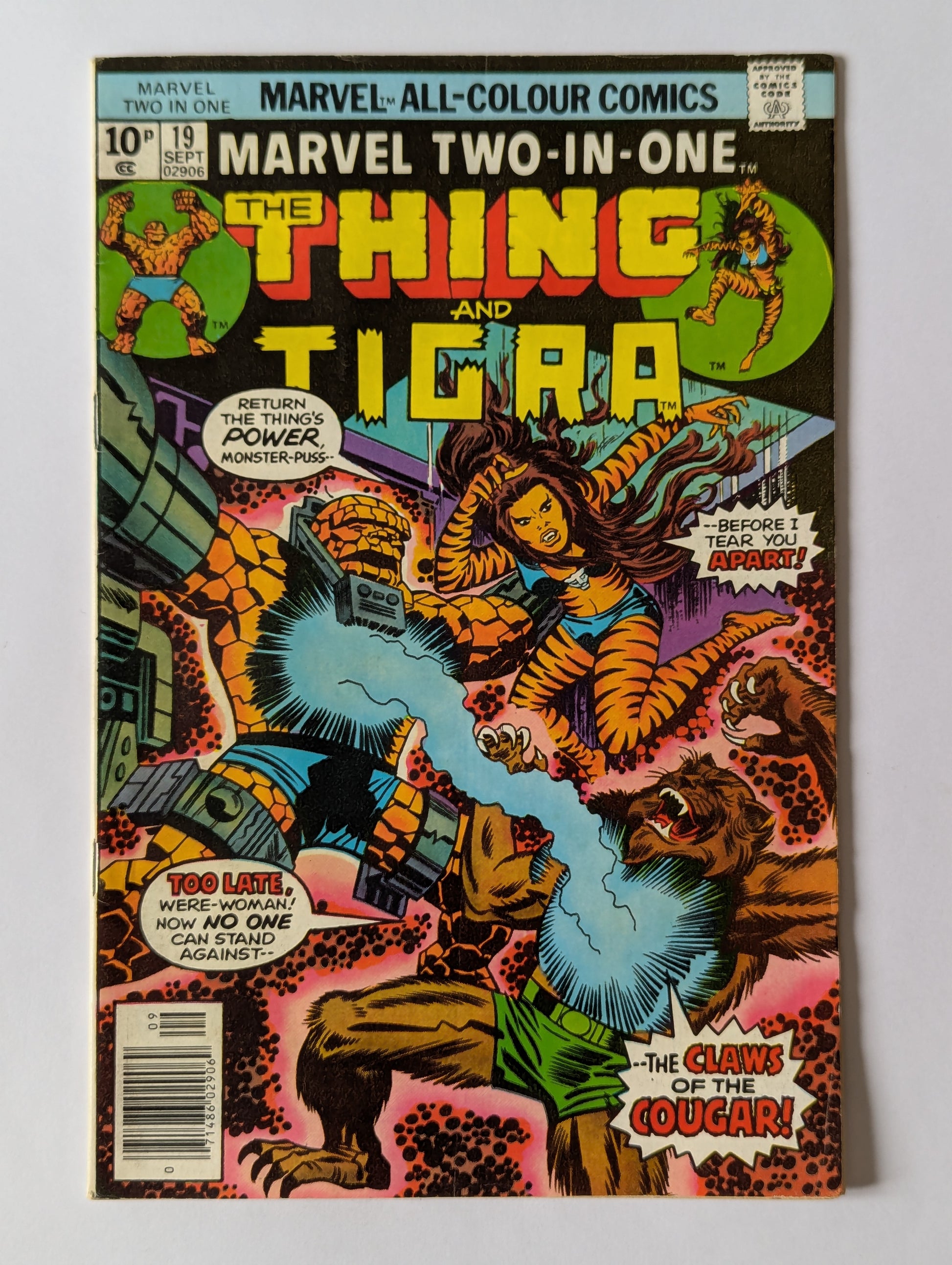 Marvel Two In One #19 Marvel Comic Book