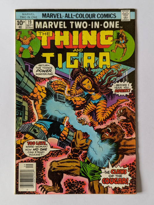 Marvel Two In One #19 Marvel Comic Book