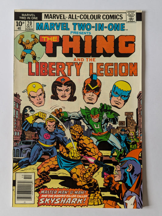 Marvel Two In One #20 Marvel Comic Book