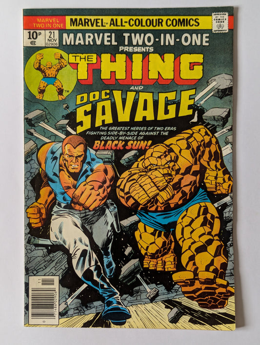 Marvel Two In One #21 Marvel Comic Book
