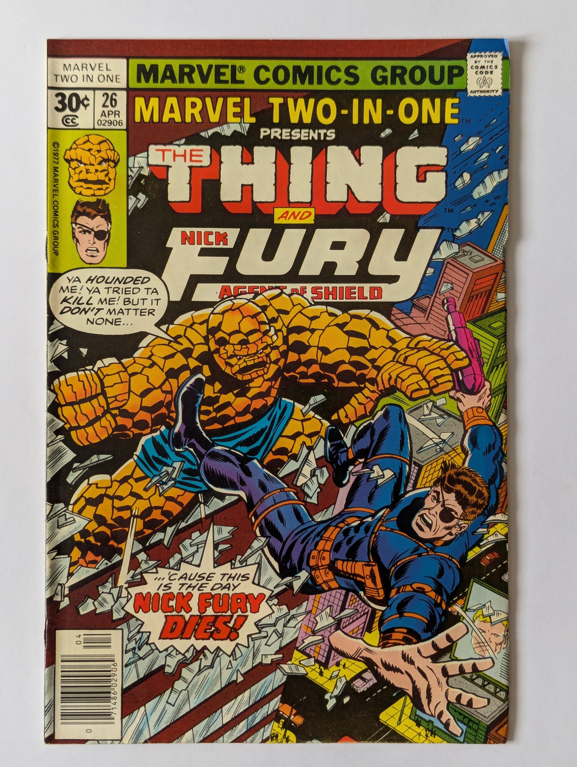 Marvel Two In One #26 Marvel Comic Book