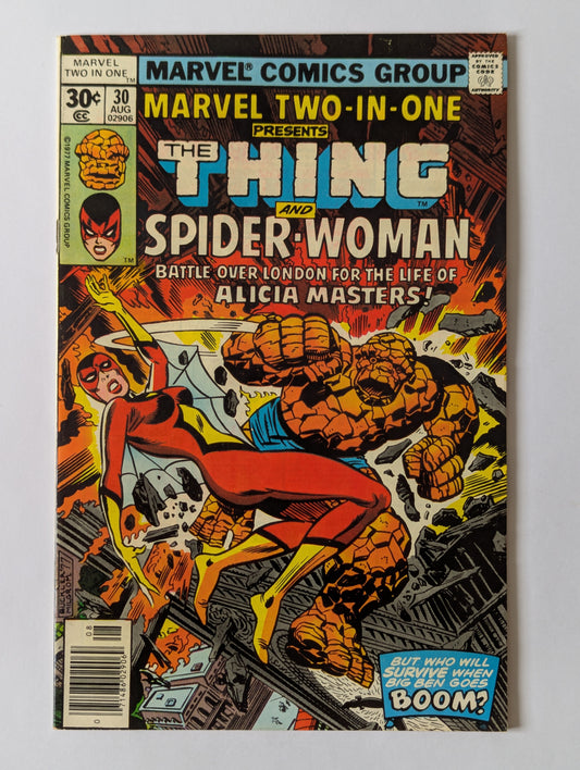 Marvel Two In One #30 Marvel Comic Book