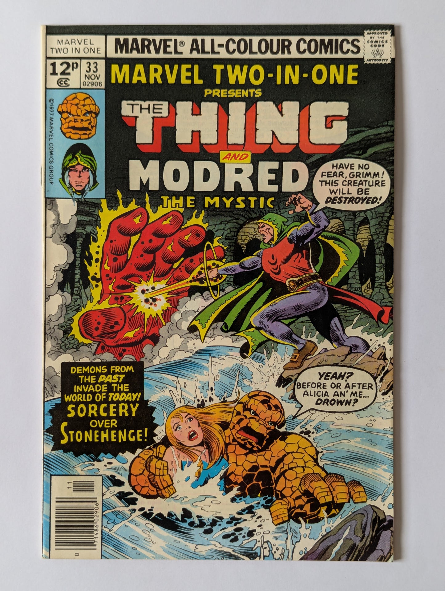Marvel Two In One #33 Marvel Comic Book