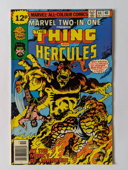 Marvel Two In One #44 Marvel Comic Book