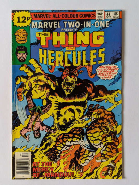 Marvel Two In One #44 Marvel Comic Book