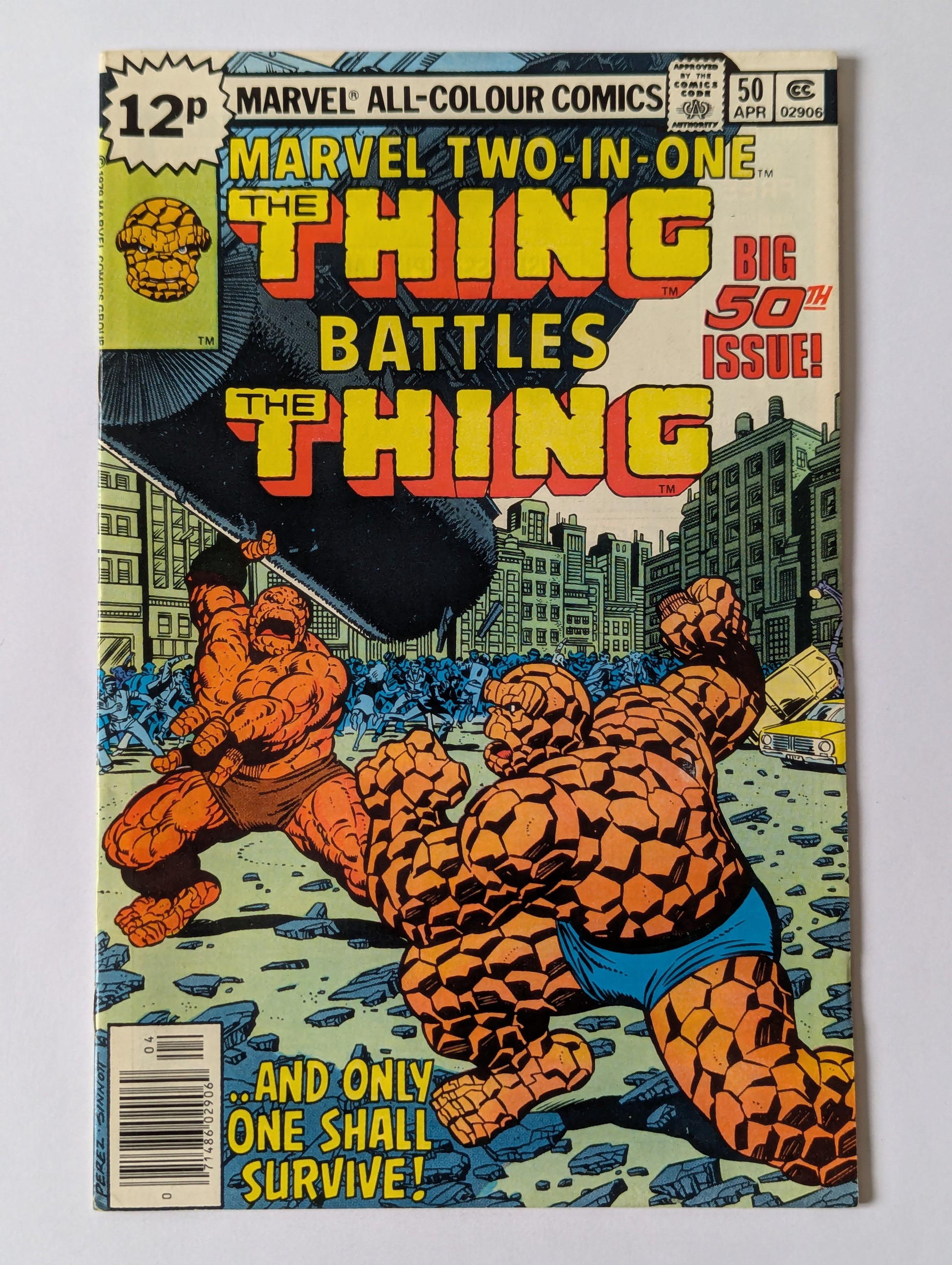 Marvel Two In One #50 Marvel Comic Book