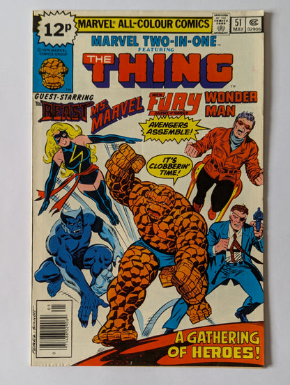 Marvel Two In One #51 Marvel Comic Book