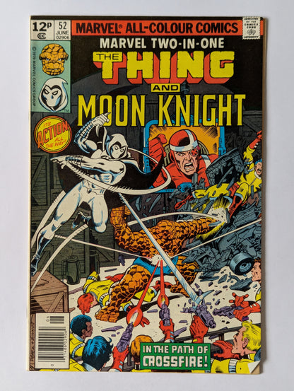 Marvel Two In One #52 Marvel Comic Book