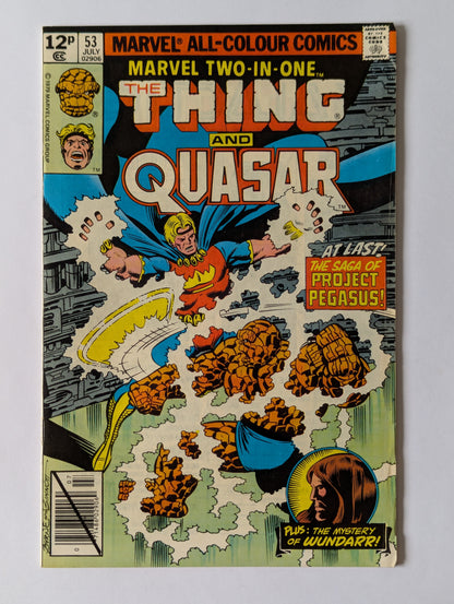 Marvel Two In One #53 Marvel Comic Book