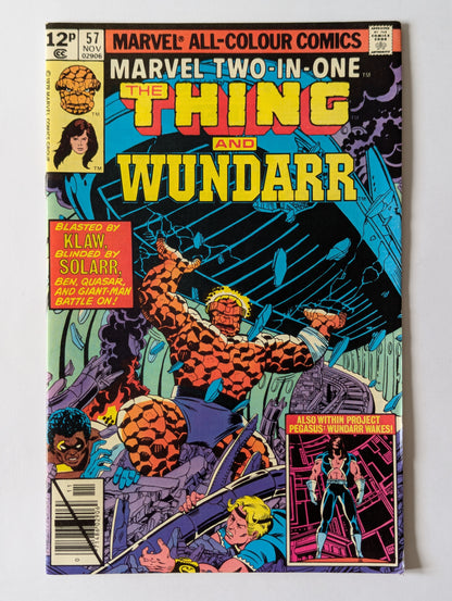 Marvel Two In One #57 Marvel Comic Book