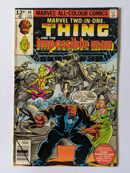Marvel Two In One #60 Marvel Comic Book