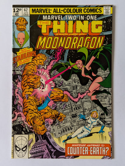 Marvel Two In One #62 Marvel Comic Book