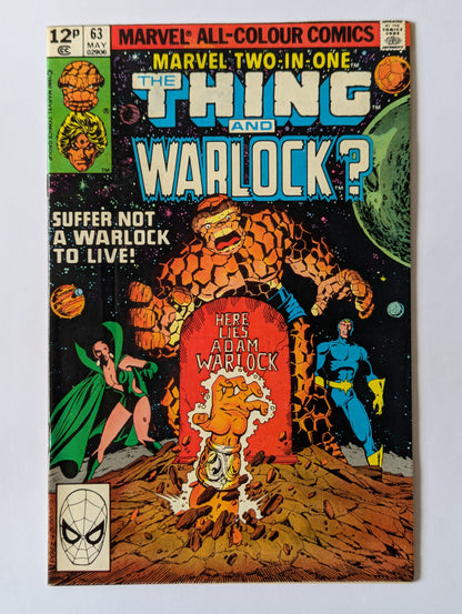 Marvel Two In One #63 Marvel Comic Book