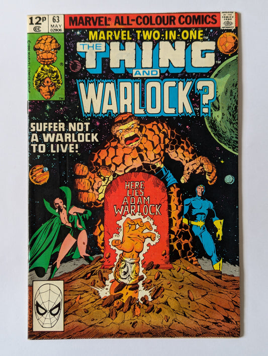 Marvel Two In One #63 Marvel Comic Book