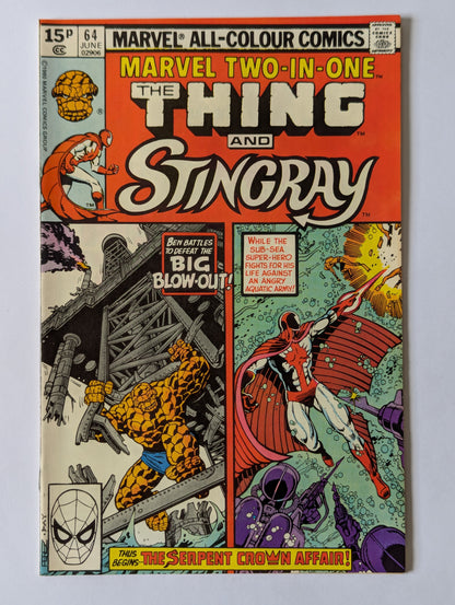 Marvel Two In One #64 Marvel Comic Book